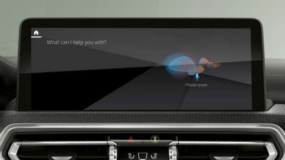BMW Intelligent Personal Assistant BMW iX3 G08 2021 Control Display Innenraum